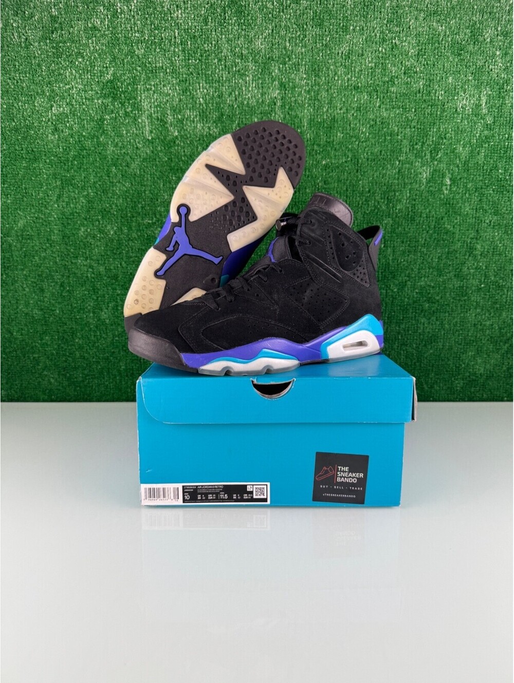 Size 10 - Air Jordan 6 Retro Aqua CLEAN!